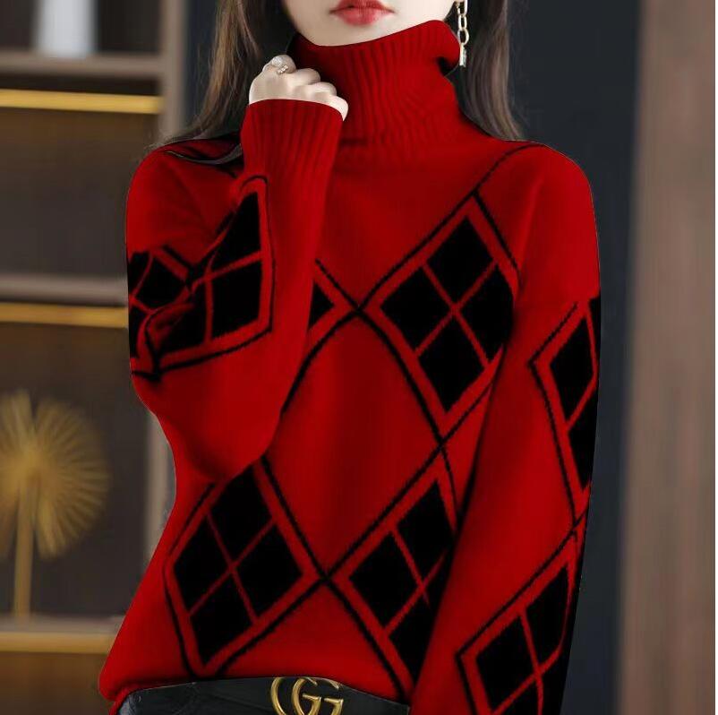 Women Sweater puff Dress Pullover Jumper Loose Warm Clothes Elegant Mock Neck Female Vintage Striped Top, 05
Women Sweater puff Dress Pullover Jumper Loose Warm Clothes Elegant Mock Neck Female Vintage Striped Top, 05