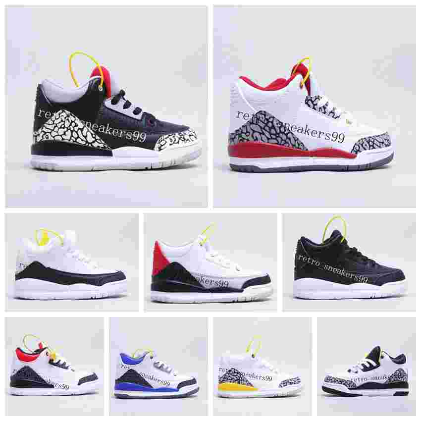 2022 kids shoes toddler designer Jumpman 3 Running basketball shoe J3 childrens shoes sneaker girls boys tennis White Black sports all match athletic sneakers, Box
2022 kids shoes toddler designer Jumpman 3 Running basketball shoe J3 childrens shoes sneaker girls boys tennis White Black sports all match athletic sneakers, Box