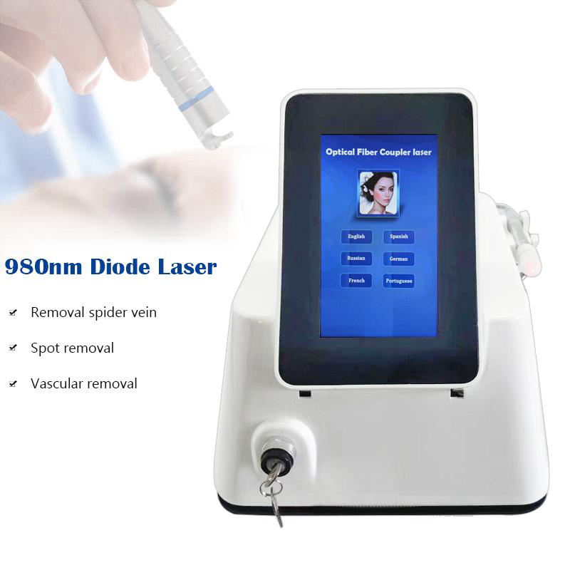 NEW 980nm Diode Laser Portable Blood Vessels Removal Machine Spider Vein Removal Machine For Sale