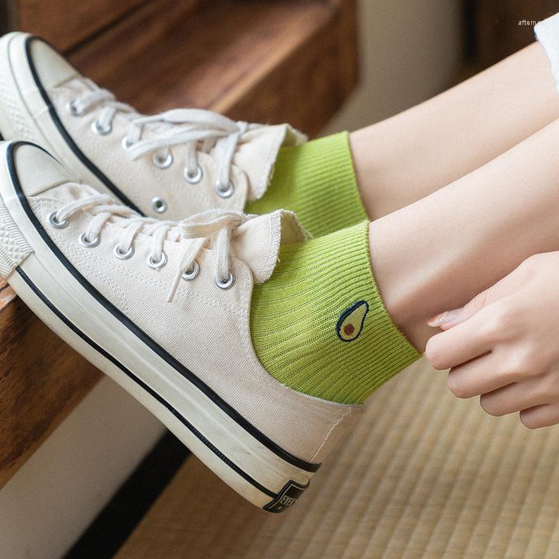 Women Socks 1Pair Solid Avocado Embroidery Soft Cotton Short For Ladies Concise College Style Breathable Sox Trendy, 003
Women Socks 1Pair Solid Avocado Embroidery Soft Cotton Short For Ladies Concise College Style Breathable Sox Trendy, 003
