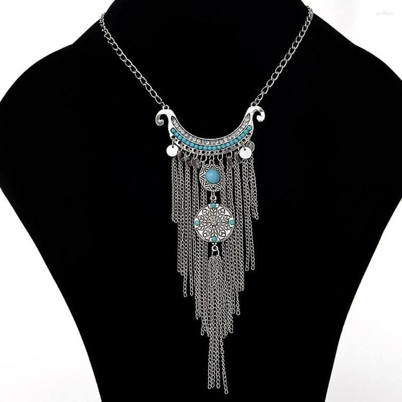 Choker Fashion Vintage Long Chain Tassel Sweater Necklace Women Bohemian Acrylic Gem Statement Clothing Accessories Neck Jewelry
Choker Fashion Vintage Long Chain Tassel Sweater Necklace Women Bohemian Acrylic Gem Statement Clothing Accessories Neck Jewelry