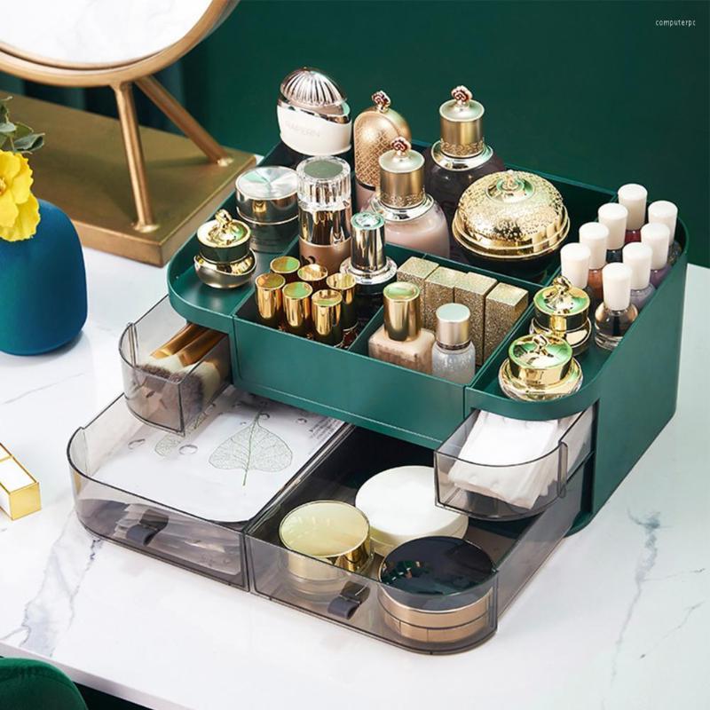 Jewelry Pouches Plastic Cosmetic Storage Box Double-layer Makeup Organizer Drawer Brush Holder Case
Jewelry Pouches Plastic Cosmetic Storage Box Double-layer Makeup Organizer Drawer Brush Holder Case
