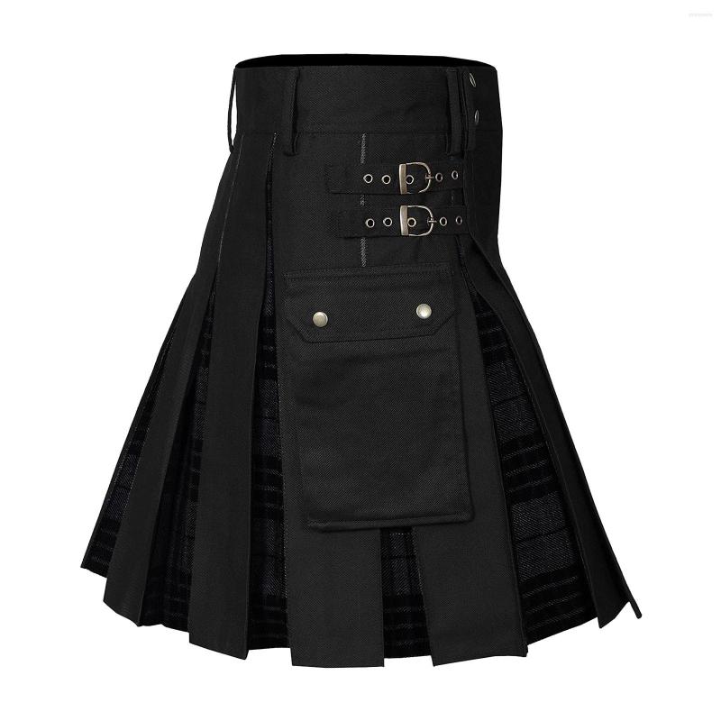Men's Pants Mens Fashion Scottish Style Plaid Contrast Color Pocket Pleated Skirt Training For Man, Red
Men's Pants Mens Fashion Scottish Style Plaid Contrast Color Pocket Pleated Skirt Training For Man, Red