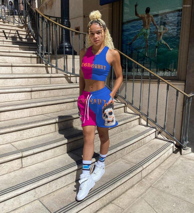 Women' Tracksuits VAZN 2022 Summer European And American Fashion Leisure Sports Printing Color Splicing Two-Piece Set, Black ash
Women' Tracksuits VAZN 2022 Summer European And American Fashion Leisure Sports Printing Color Splicing Two-Piece Set, Black ash