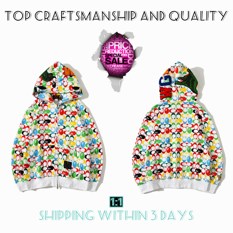 Top Craftsmanship Mens hoodies apes hoodie designer jacket shark pullover tiger full zip color Harajuku sweatshirt Fashion co-branding camouflage hoodys 2-14, No.6
Top Craftsmanship Mens hoodies apes hoodie designer jacket shark pullover tiger full zip color Harajuku sweatshirt Fashion co-branding camouflage hoodys 2-14, No.6