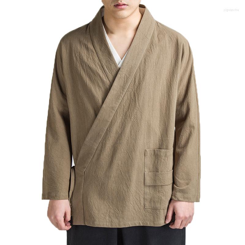 Ethnic Clothing Men Kimono Cardigan Traditional Open Stitch Cotton Linen Jacket Male Harajuku Outwear Mens Kongfu Coats 5XL
Ethnic Clothing Men Kimono Cardigan Traditional Open Stitch Cotton Linen Jacket Male Harajuku Outwear Mens Kongfu Coats 5XL