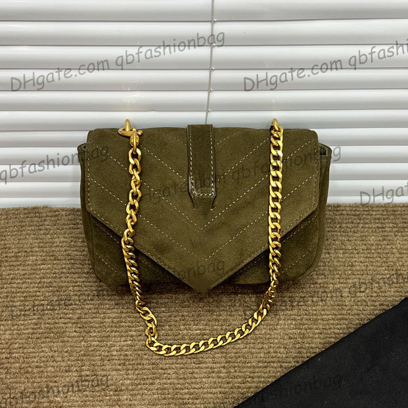 French Womens Mini Envelope Suede Bags Black Green Coffee Gold Metal Chain Crossbody Shoulder Messenger Purse V-stitch Bracelet Chain Totes Handbags 20X15X5CM, Box
French Womens Mini Envelope Suede Bags Black Green Coffee Gold Metal Chain Crossbody Shoulder Messenger Purse V-stitch Bracelet Chain Totes Handbags 20X15X5CM, Box
