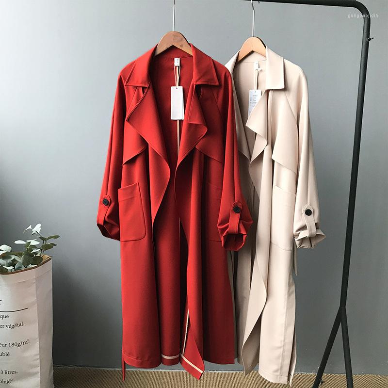 Women' Trench Coats Women' British Style Medium And Long Split Windbreaker Hanging Casual Lace Up Coat Top 2022 Spring Autumn, Army green
Women' Trench Coats Women' British Style Medium And Long Split Windbreaker Hanging Casual Lace Up Coat Top 2022 Spring Autumn, Army green
