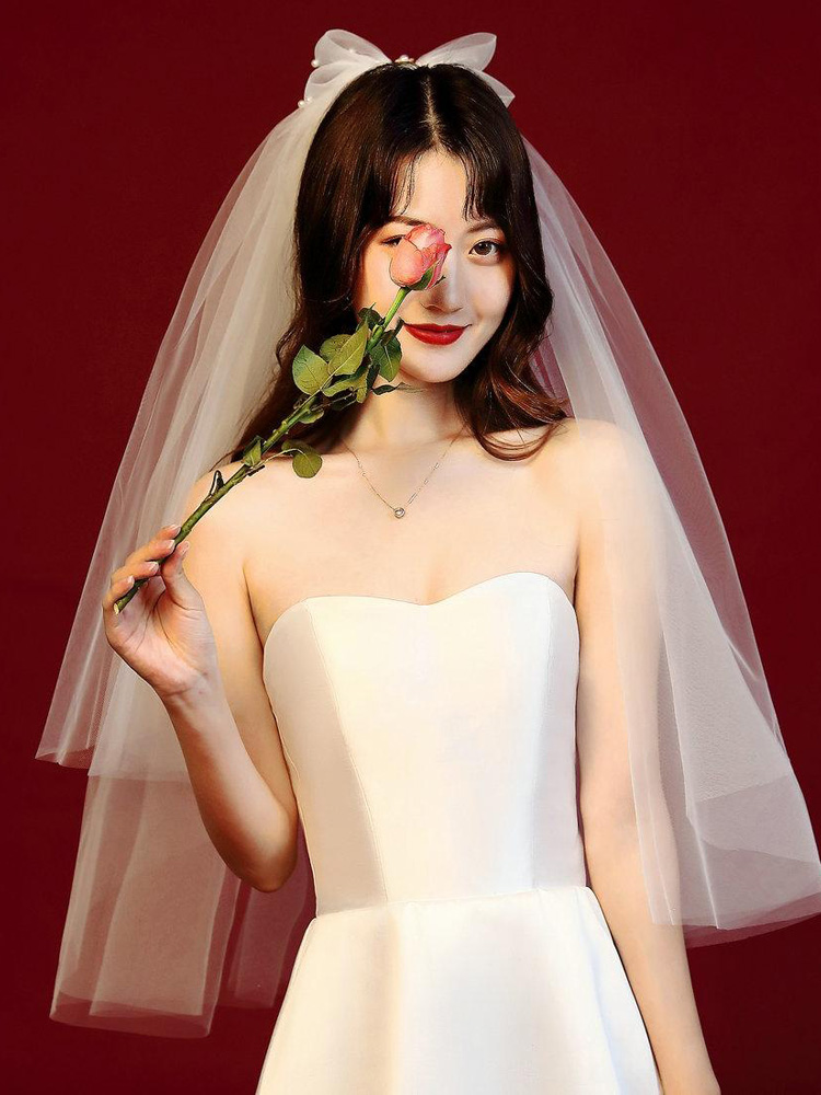 Short Wedding Veil Soft Tulle Bridal Veils Accessories