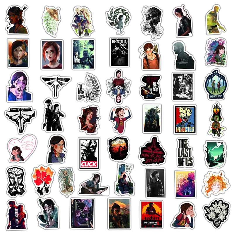 50Pcs The Last of Us stickers Game Character Graffiti Kids Toy Skateboard car Motorcycle Bicycle Sticker Decals Wholesale