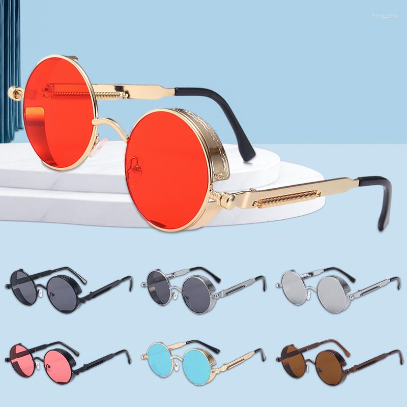 Sunglasses Vintage Steampunk Round Punk Alloy Metal Red Sun Glasses Men Gothic Style Eyewear
Sunglasses Vintage Steampunk Round Punk Alloy Metal Red Sun Glasses Men Gothic Style Eyewear