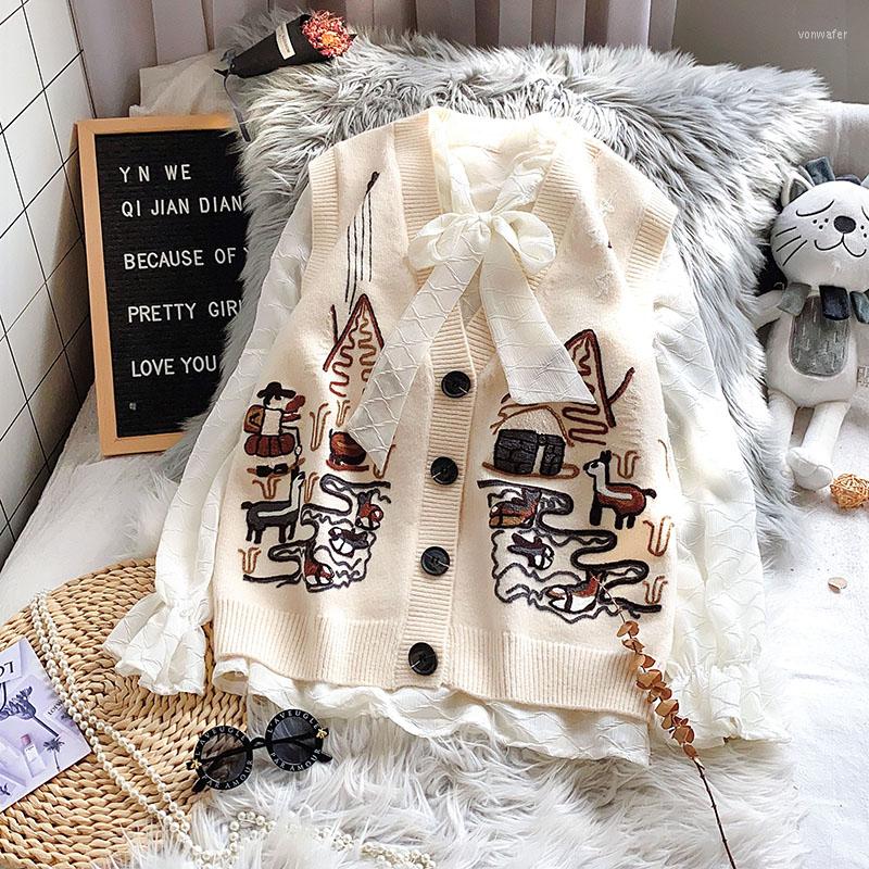 Women's Vests Mori Style Vest Women's Loose Autumn Clothing Japanese Sleeveless Knitted Tops Outerwear Sweater, Gray
Women's Vests Mori Style Vest Women's Loose Autumn Clothing Japanese Sleeveless Knitted Tops Outerwear Sweater, Gray