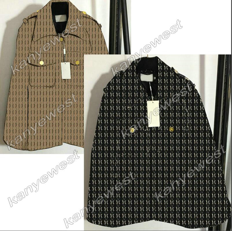 2022 Autumn womens Cape Designer lady Woolen overcoat 2 color Trench Coats lady Jacket letter Print Material Hooded Coat top Wrap-Around clothing, Black
2022 Autumn womens Cape Designer lady Woolen overcoat 2 color Trench Coats lady Jacket letter Print Material Hooded Coat top Wrap-Around clothing, Black