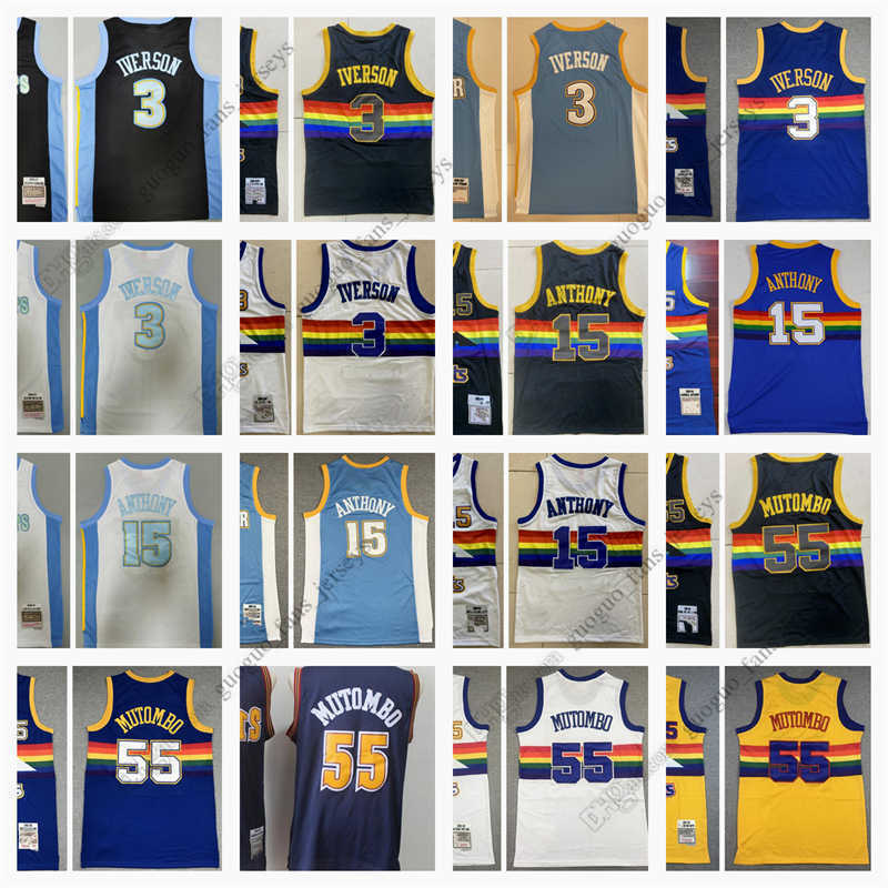Retro Mitchell and Ness Basketball Jerseys Iverson 3 Allen Anthony 15 Carmelo Mutombo 55 Dikembe Top Quality City Jersey, Picture
Retro Mitchell and Ness Basketball Jerseys Iverson 3 Allen Anthony 15 Carmelo Mutombo 55 Dikembe Top Quality City Jersey, Picture