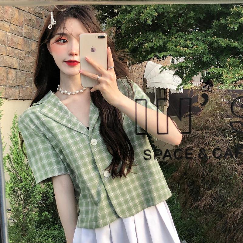 Women's Blouses Summer Style Korean Shirt Loose College Bomb Street Temperament Short-sleeved Suit Jacket Blouse, Green
Women's Blouses Summer Style Korean Shirt Loose College Bomb Street Temperament Short-sleeved Suit Jacket Blouse, Green
