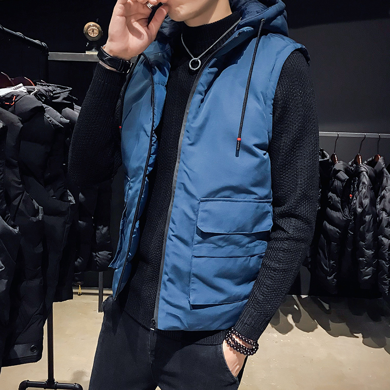 Men's Vests Style Vest Men's Autumn And Winter Trend Down Cotton Thickened Customized Casual Shoulder Vest Jacket Korean version vest 220930, Grey
Men's Vests Style Vest Men's Autumn And Winter Trend Down Cotton Thickened Customized Casual Shoulder Vest Jacket Korean version vest 220930, Grey