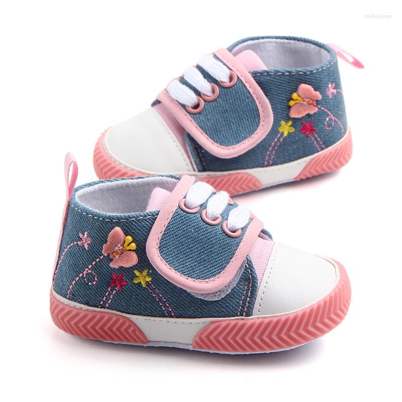 First Walkers Baby Girls Shoes Cute Butterfly Embroidered Soft Soles Prewalker Walking Toddler Casual Born Boy, Blue
First Walkers Baby Girls Shoes Cute Butterfly Embroidered Soft Soles Prewalker Walking Toddler Casual Born Boy, Blue