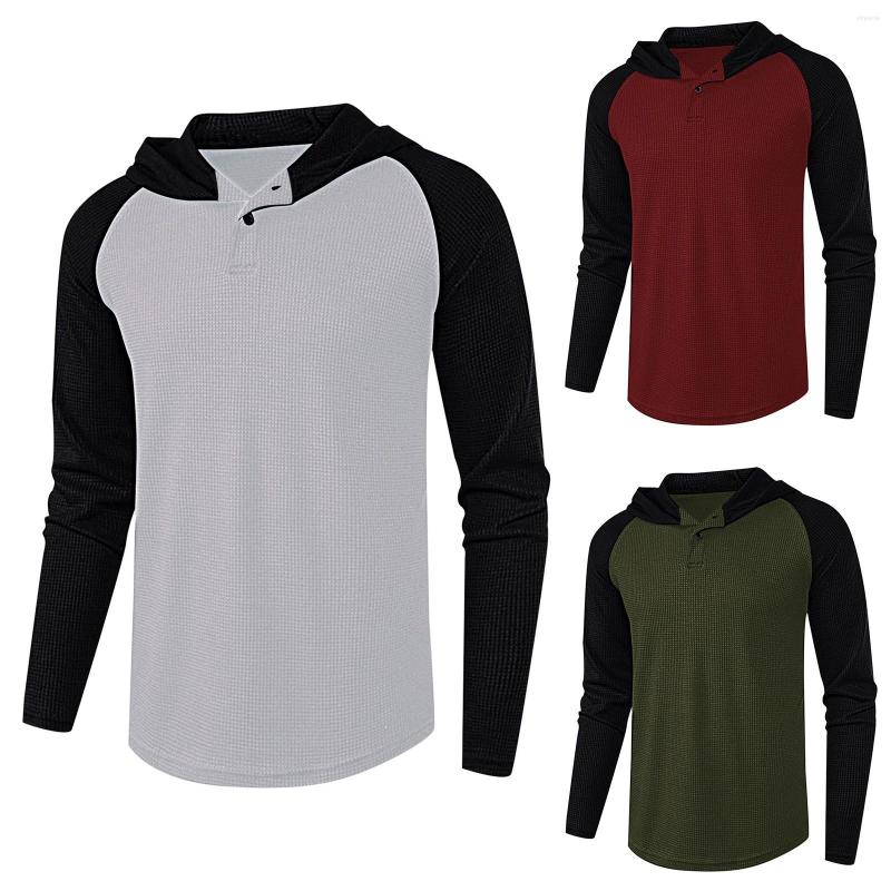 Men's T Shirts Casual Basic Hooded Stitching Solid Color Button Long Sleeve T-shirt Top Loose Tops Retro Outwear Plus Size Anime, Ag
Men's T Shirts Casual Basic Hooded Stitching Solid Color Button Long Sleeve T-shirt Top Loose Tops Retro Outwear Plus Size Anime, Ag