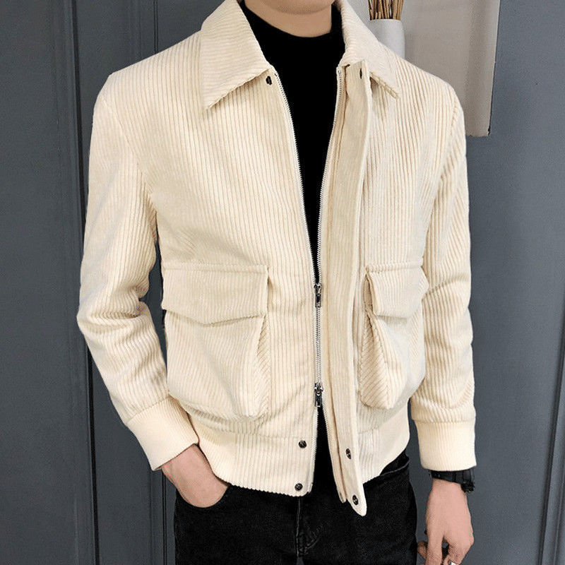 Corduroy Jacket Men Korean Fashion Spring Autumn Slim Fit Casual Outer Coat Streetwear High Street, Green
Corduroy Jacket Men Korean Fashion Spring Autumn Slim Fit Casual Outer Coat Streetwear High Street, Green