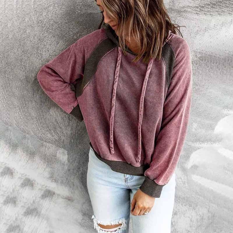 Women' Hoodies 2022 Patchwork Color And Sweatshirts Women Long Sleeve Casual Loose Pullovers Streetwear Fashion Clothing, Purple
Women' Hoodies 2022 Patchwork Color And Sweatshirts Women Long Sleeve Casual Loose Pullovers Streetwear Fashion Clothing, Purple
