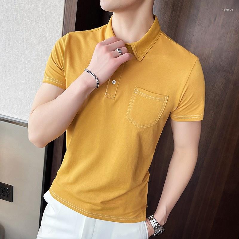 Men's T Shirts Short Summer Sleeve Shirt Men Fashion Pocket Design Business Casual Turn-Down Collar Pullover Tops Solid Slim Fit Tees, Black
Men's T Shirts Short Summer Sleeve Shirt Men Fashion Pocket Design Business Casual Turn-Down Collar Pullover Tops Solid Slim Fit Tees, Black