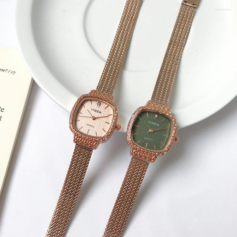 Wristwatches Ins Wind Watch Female Simple Thin Strap Small And Exquisite Retro Artistic Temperament Square
Wristwatches Ins Wind Watch Female Simple Thin Strap Small And Exquisite Retro Artistic Temperament Square