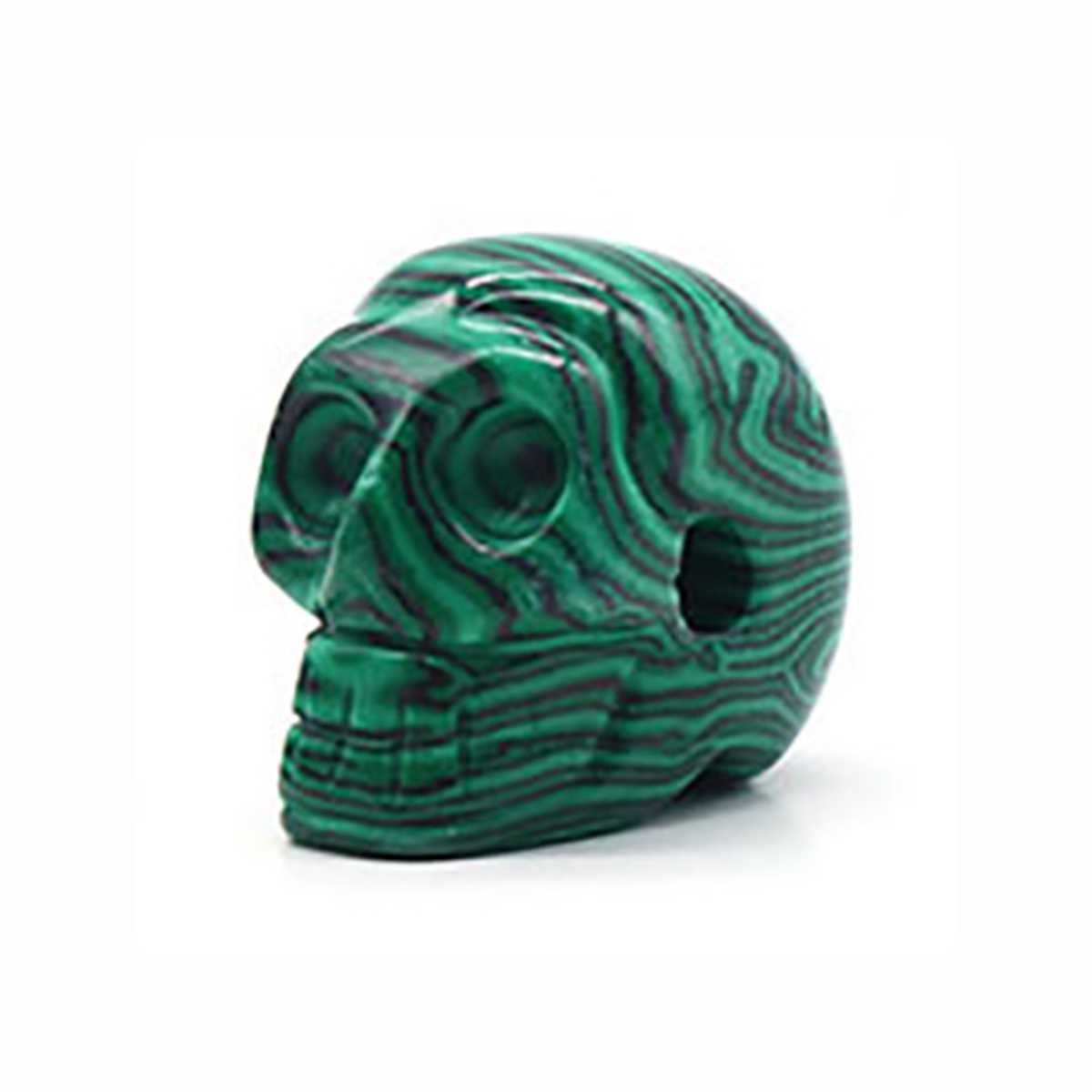 23mm Natural Malachite Stone Hand Carved Crystal Gemstone Human Skull Head Carving Sculpture
23mm Natural Malachite Stone Hand Carved Crystal Gemstone Human Skull Head Carving Sculpture
