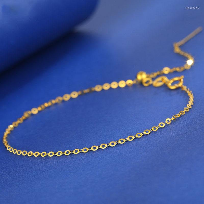 Anklets XF800 Genuine 18K Gold Anklet Fine Jewelry High Quality AU750 Yellow White Rose Adjustable Chain For Women Luxury Gift J502
Anklets XF800 Genuine 18K Gold Anklet Fine Jewelry High Quality AU750 Yellow White Rose Adjustable Chain For Women Luxury Gift J502
