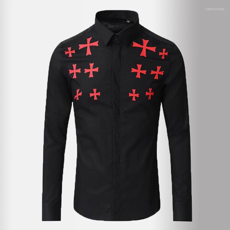 Men's Casual Shirts Black White Mens High Quality Long Sleeve Solid Color Male Cross Printing Slim Fit Dress 3XL
Men's Casual Shirts Black White Mens High Quality Long Sleeve Solid Color Male Cross Printing Slim Fit Dress 3XL