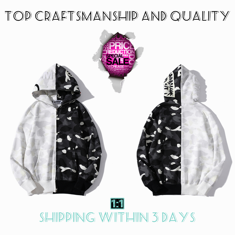 Top Craftsmanship Mens hoodies Shark full zip hoodie tiger jacket designer men women Harajuku sweatshirt Fashion co-branding camouflage Luminous apes hoodys 2-15, No.10
Top Craftsmanship Mens hoodies Shark full zip hoodie tiger jacket designer men women Harajuku sweatshirt Fashion co-branding camouflage Luminous apes hoodys 2-15, No.10