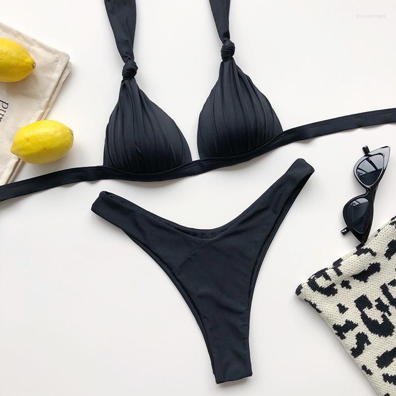 Women' Swimwear Sexy Bikini Set Push Up Bikinis 2022 Solid Women Biquini Halter Swimsuit Female Bathing Suit Two Piece Women, Black
Women' Swimwear Sexy Bikini Set Push Up Bikinis 2022 Solid Women Biquini Halter Swimsuit Female Bathing Suit Two Piece Women, Black