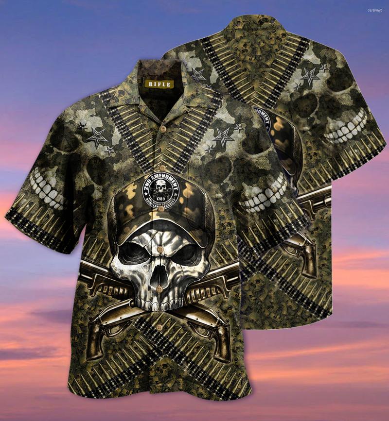 Men' Casual Shirts Gun Skull Hawaiian Beach Shirt Fashion 3D Customized Logo Printed Short Sleeve Men Clothing
Men' Casual Shirts Gun Skull Hawaiian Beach Shirt Fashion 3D Customized Logo Printed Short Sleeve Men Clothing