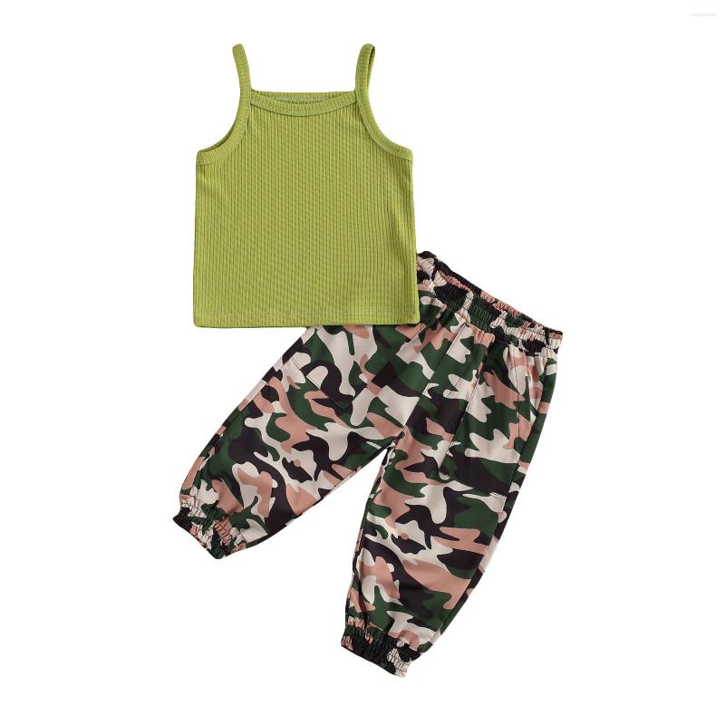 Clothing Sets Infant Kids Baby Girls Camisole Trousers Camouflage Print Elastic Waist Leisure Style Cool Summer 1-6T, Picture shown
Clothing Sets Infant Kids Baby Girls Camisole Trousers Camouflage Print Elastic Waist Leisure Style Cool Summer 1-6T, Picture shown