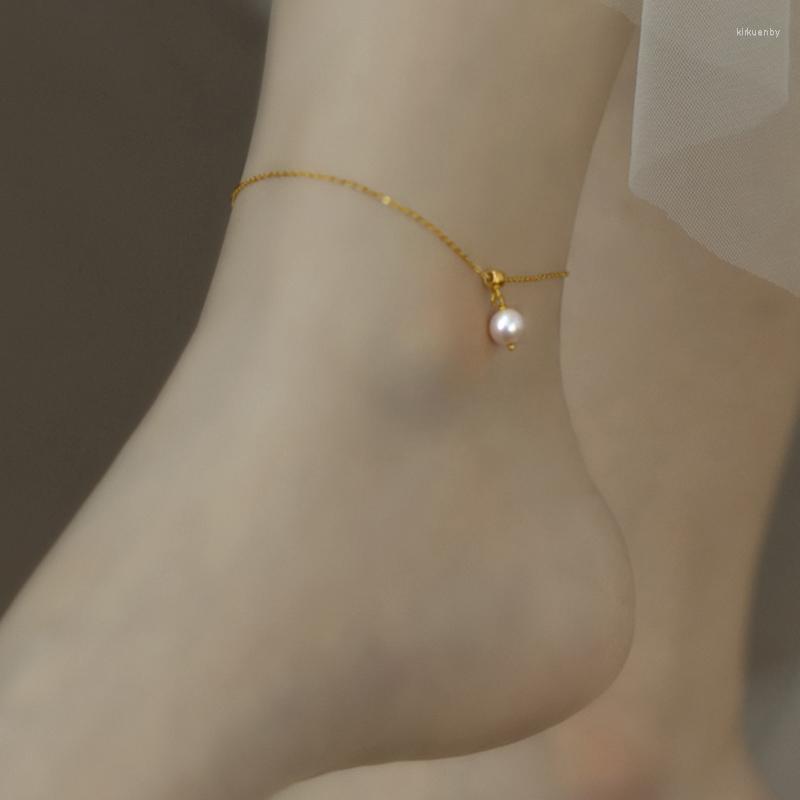 Anklets NYMPH Natural Freshwater Pearl Anklet Simple Creative Design 14K Gold Injection Adjustable Chain Fine Jewelry For Women J1004
Anklets NYMPH Natural Freshwater Pearl Anklet Simple Creative Design 14K Gold Injection Adjustable Chain Fine Jewelry For Women J1004