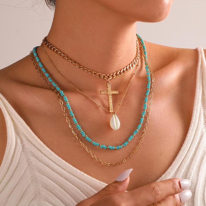 Choker Multi Layer Bohemia Tassel Shell Seed Beads Strand Necklace Women Short Beaded Gold Cross Jewelry Gift
Choker Multi Layer Bohemia Tassel Shell Seed Beads Strand Necklace Women Short Beaded Gold Cross Jewelry Gift