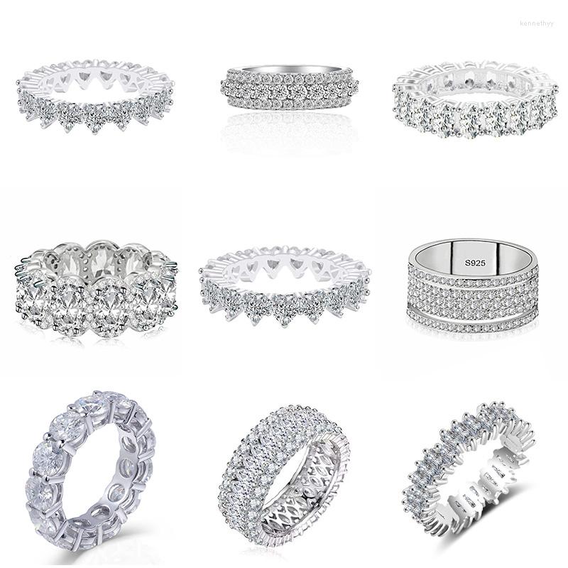 Cluster Rings 2022 Design 925 Sterling Silver Wedding Band Eternity Ring For Women Solid Engagement Anniversary Fashion Jewelry LR4577S
Cluster Rings 2022 Design 925 Sterling Silver Wedding Band Eternity Ring For Women Solid Engagement Anniversary Fashion Jewelry LR4577S