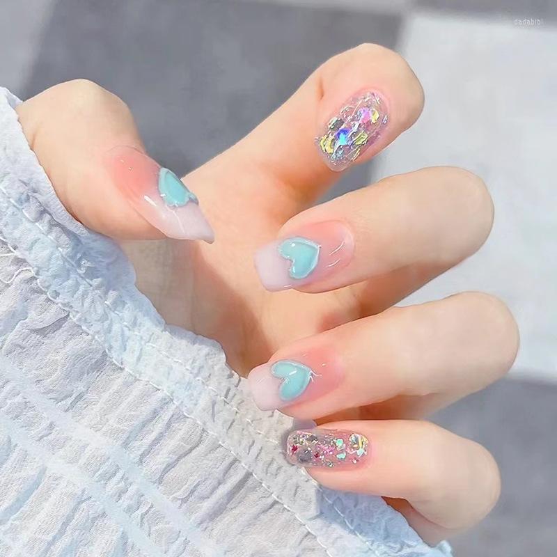 False Nails 24Pcs Shiny Pink Short Detachable Press On With Glue Acrylic Fake Star Love Flower Pattern Nail Art Tips, 500
False Nails 24Pcs Shiny Pink Short Detachable Press On With Glue Acrylic Fake Star Love Flower Pattern Nail Art Tips, 500