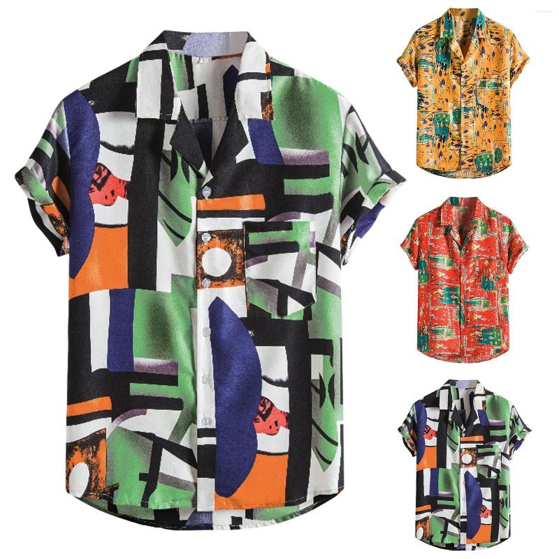 Men's Casual Shirts Summer Mens Shirt Patchwork Printed Hawaiian Loose For Men Short Sleeve Tops Buttons Camisa Masculina, Green
Men's Casual Shirts Summer Mens Shirt Patchwork Printed Hawaiian Loose For Men Short Sleeve Tops Buttons Camisa Masculina, Green