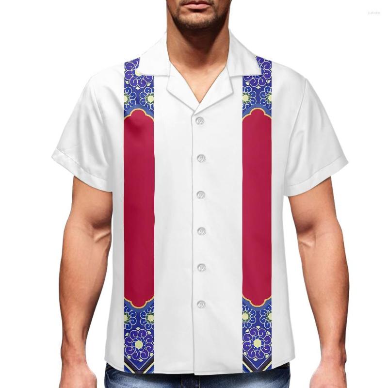 Men' Casual Shirts White Men Short Sleeve Polynesia Tribal Fashion Ribbon Printing Mens Luxury Shirt Oversized Custom Button Down, Hdr2050665f16
Men' Casual Shirts White Men Short Sleeve Polynesia Tribal Fashion Ribbon Printing Mens Luxury Shirt Oversized Custom Button Down, Hdr2050665f16