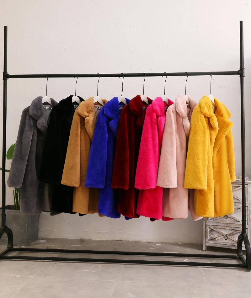 Women' Fur 2022 Winter Women Long Coats And Jackets Solid Thick Outwear Faux Ladies Plus Size Cwf0192-5, Red 
Women' Fur 2022 Winter Women Long Coats And Jackets Solid Thick Outwear Faux Ladies Plus Size Cwf0192-5, Red