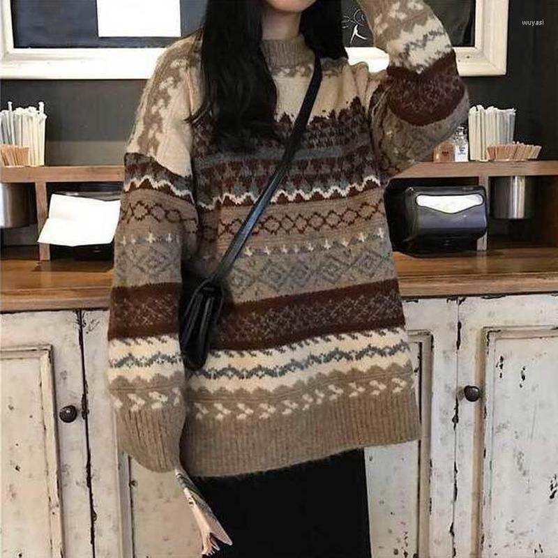 Women' Sweaters 2022 Winter Women Sweater Pullover Knit Jumpers Loose Striped Pull Korean Style Female Knitwear Casual Top Argyle Tops, Gray
Women' Sweaters 2022 Winter Women Sweater Pullover Knit Jumpers Loose Striped Pull Korean Style Female Knitwear Casual Top Argyle Tops, Gray