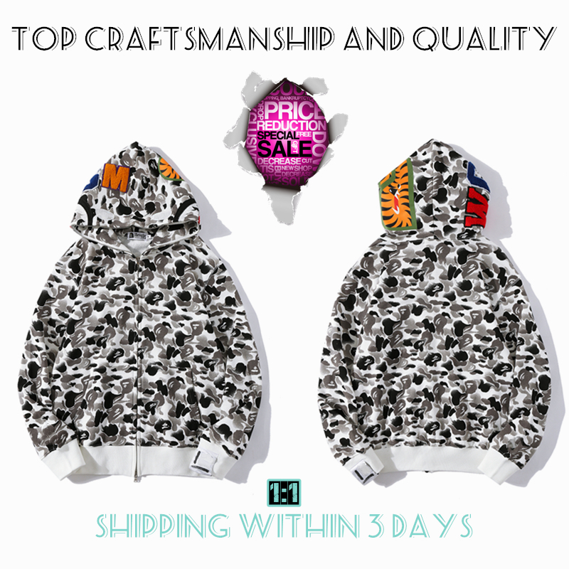 Top Craftsmanship Mens hoodies apes hoodie designer jacket shark pullover tiger full zip color Harajuku sweatshirt Fashion co-branding camouflage ape hoodys 2-19, No.15
Top Craftsmanship Mens hoodies apes hoodie designer jacket shark pullover tiger full zip color Harajuku sweatshirt Fashion co-branding camouflage ape hoodys 2-19, No.15