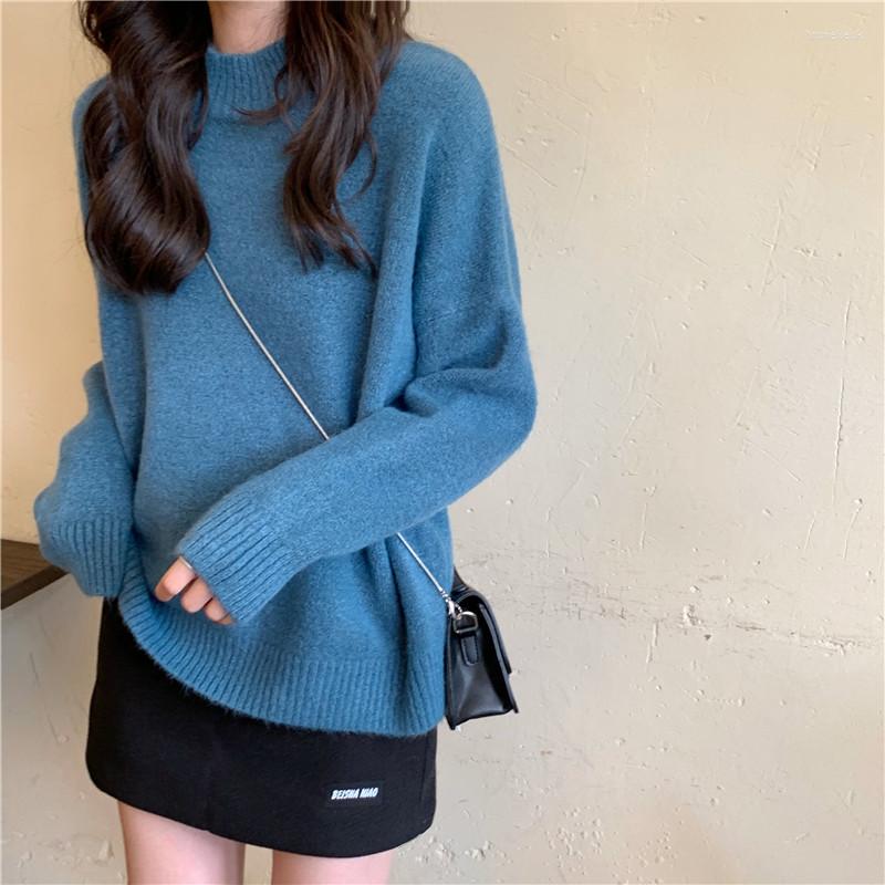 Women's Sweaters Autumn Women Half-Collar Knit Sweater Soft Pullovers Winter Female Fashion Korean Loose Solid Color Long Sleeve Streetwear, Green
Women's Sweaters Autumn Women Half-Collar Knit Sweater Soft Pullovers Winter Female Fashion Korean Loose Solid Color Long Sleeve Streetwear, Green