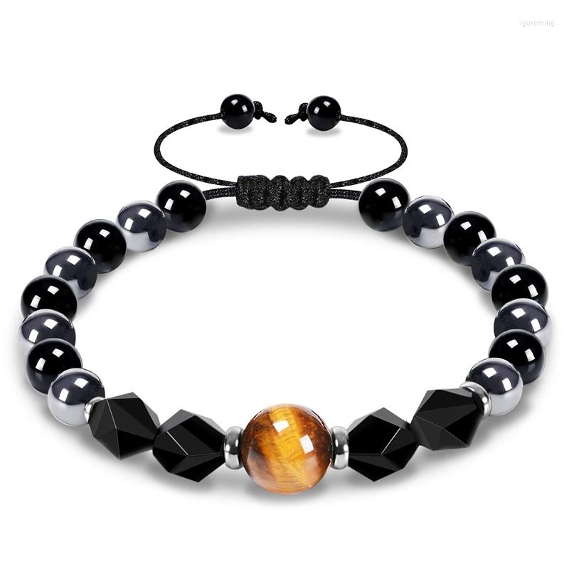 Strand Triple Protection Bracelet Tiger Eye Men Hematite And Black Obsidian Natural Stone Beaded Handmade Bracelets For
Strand Triple Protection Bracelet Tiger Eye Men Hematite And Black Obsidian Natural Stone Beaded Handmade Bracelets For