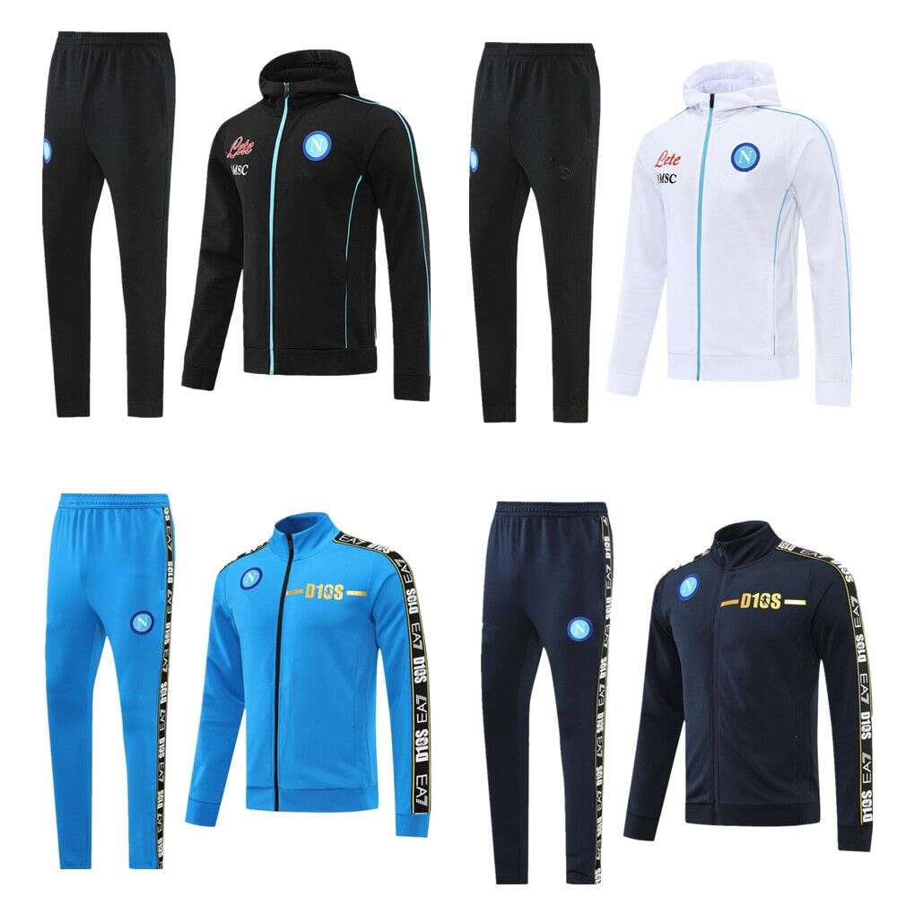 Soccer Jerseys football 2022 2023 Napoli tracksuit jacket hoodie soccer jersey tracksuits 22/23 SSC Naples long zipper jacket set