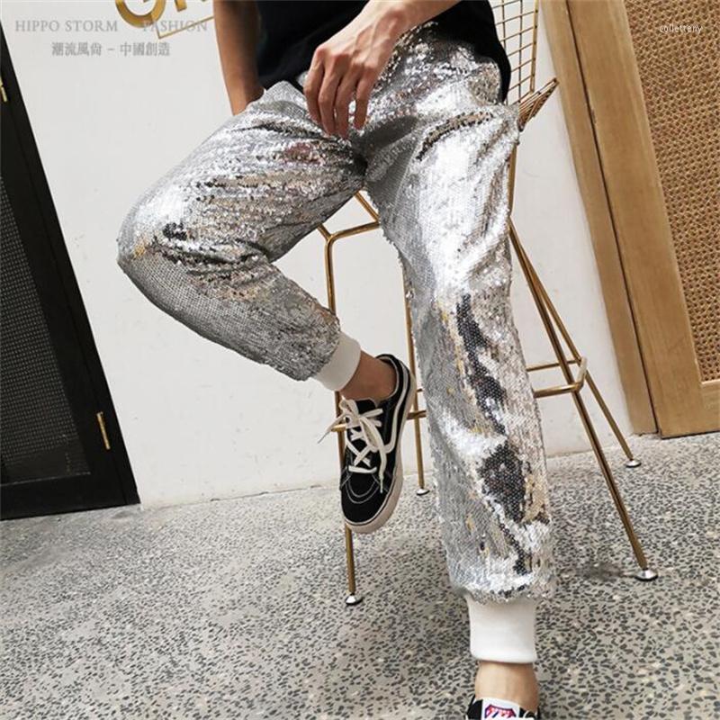 Men's Pants Mens Sequins Stage Personality Silver Harem Pant Men Feet Trousers Singer Dance Rock Fashion Street Star Style B691, Black
Men's Pants Mens Sequins Stage Personality Silver Harem Pant Men Feet Trousers Singer Dance Rock Fashion Street Star Style B691, Black