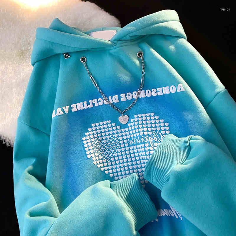 Women's Hoodies Women Kawaii Love Heart Print Sweatshirt Oversized Streetwear Hip Hop Winter Thick Warm Pullover Tops For Teen Student, Blue
Women's Hoodies Women Kawaii Love Heart Print Sweatshirt Oversized Streetwear Hip Hop Winter Thick Warm Pullover Tops For Teen Student, Blue