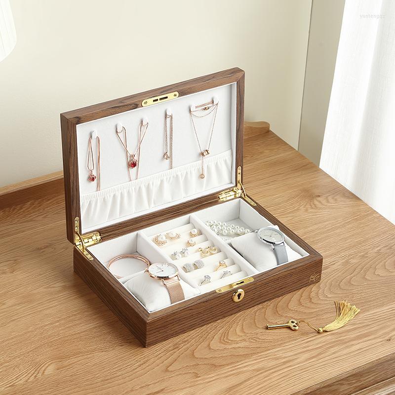Jewelry Pouches Luxury Large Wood Box Wooden Velvet Necklace Ring Earring Watch Organizer Jewellery Storage Case Casket
Jewelry Pouches Luxury Large Wood Box Wooden Velvet Necklace Ring Earring Watch Organizer Jewellery Storage Case Casket
