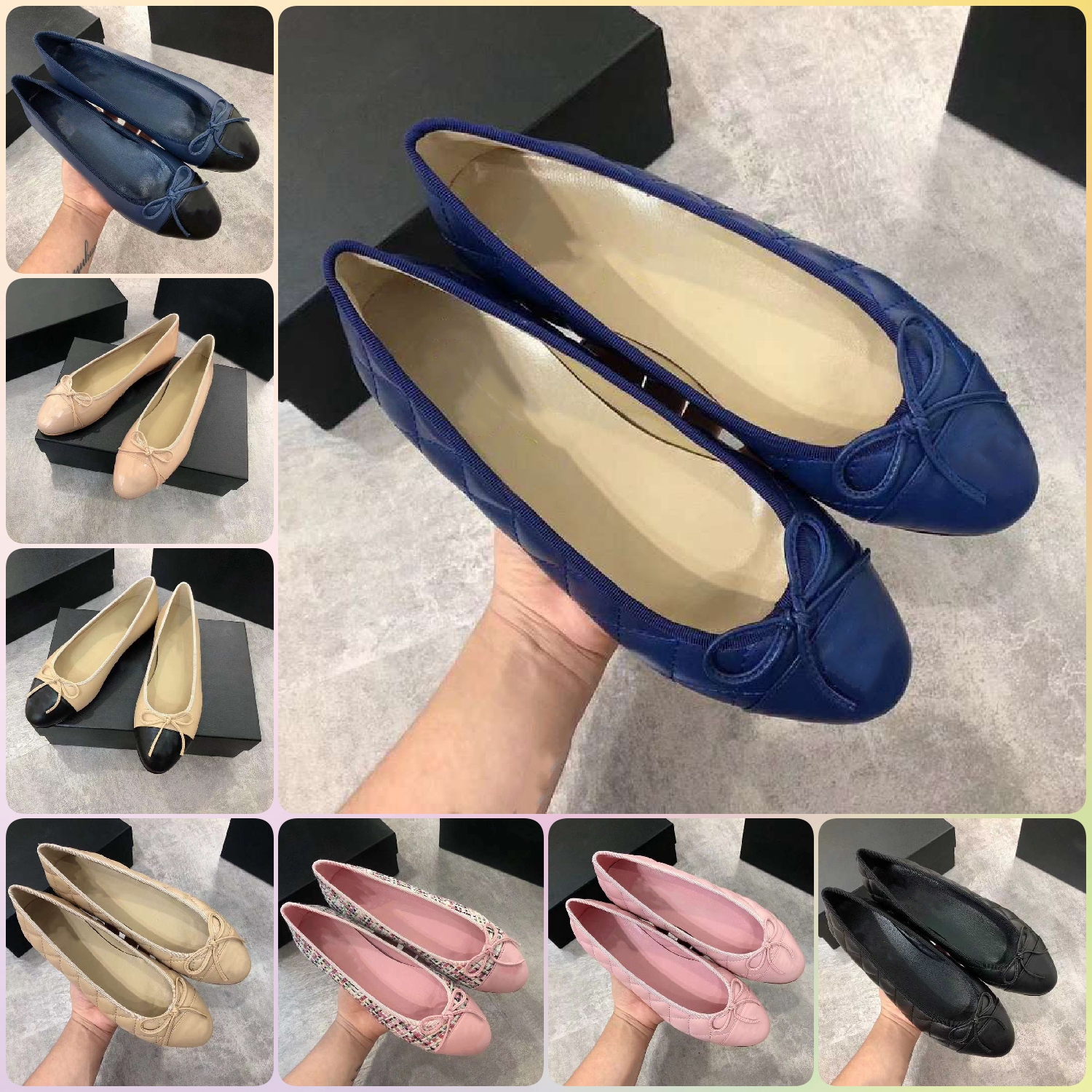 CNLE Grid Ling Ballet Flats Shoes Classic Leather Tweed Cloth Two Color Bow Round Toe Nude Womens Sneaker Fishermans Stage Performance Sneakers 35-41, 2#
CNLE Grid Ling Ballet Flats Shoes Classic Leather Tweed Cloth Two Color Bow Round Toe Nude Womens Sneaker Fishermans Stage Performance Sneakers 35-41, 2#