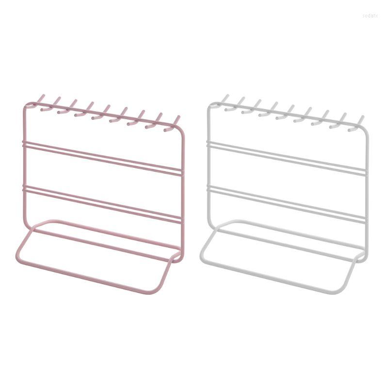 Jewelry Pouches Earrings Stand Necklace Storage Holder Display Rack Metal Shelf Organizer For Hanging Pendants Or Chains
Jewelry Pouches Earrings Stand Necklace Storage Holder Display Rack Metal Shelf Organizer For Hanging Pendants Or Chains